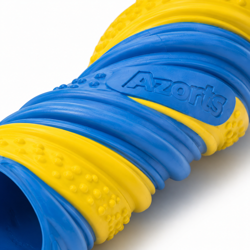 Azorts Interactive Spiral Chew Dog Toy – Durable Textured Rubber Tug & Dental Cleaning Toy for Medium to Large Dogs