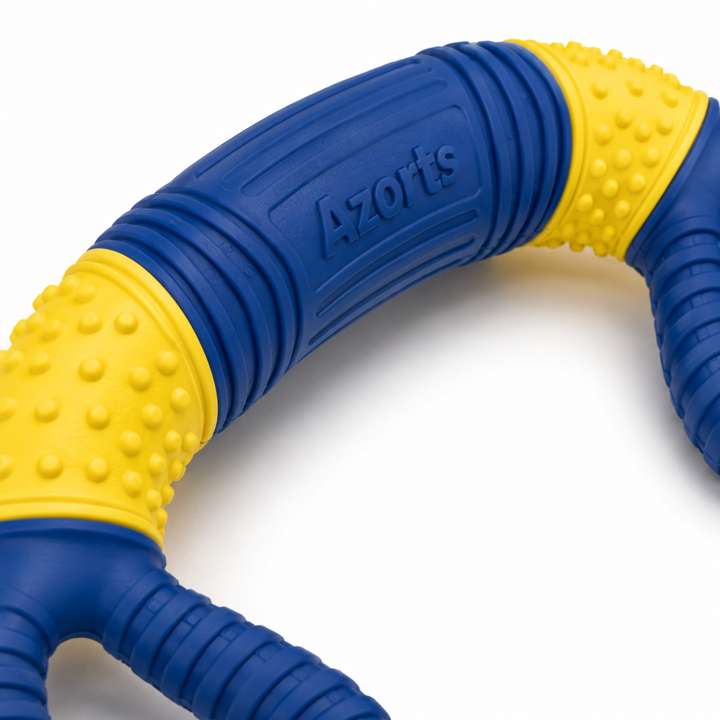 Azorts Interactive Tug Ring Dog Toy – Durable Rubber Pull & Chew Toy for Aggressive Chewers and Active Dogs
